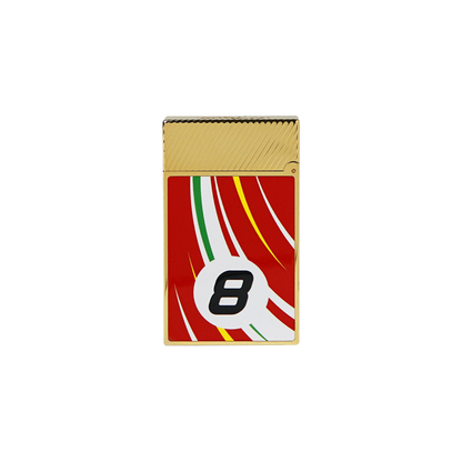 S.T. Dupont Lighter Ligne 2 Cling Le Red Gold — detail view
