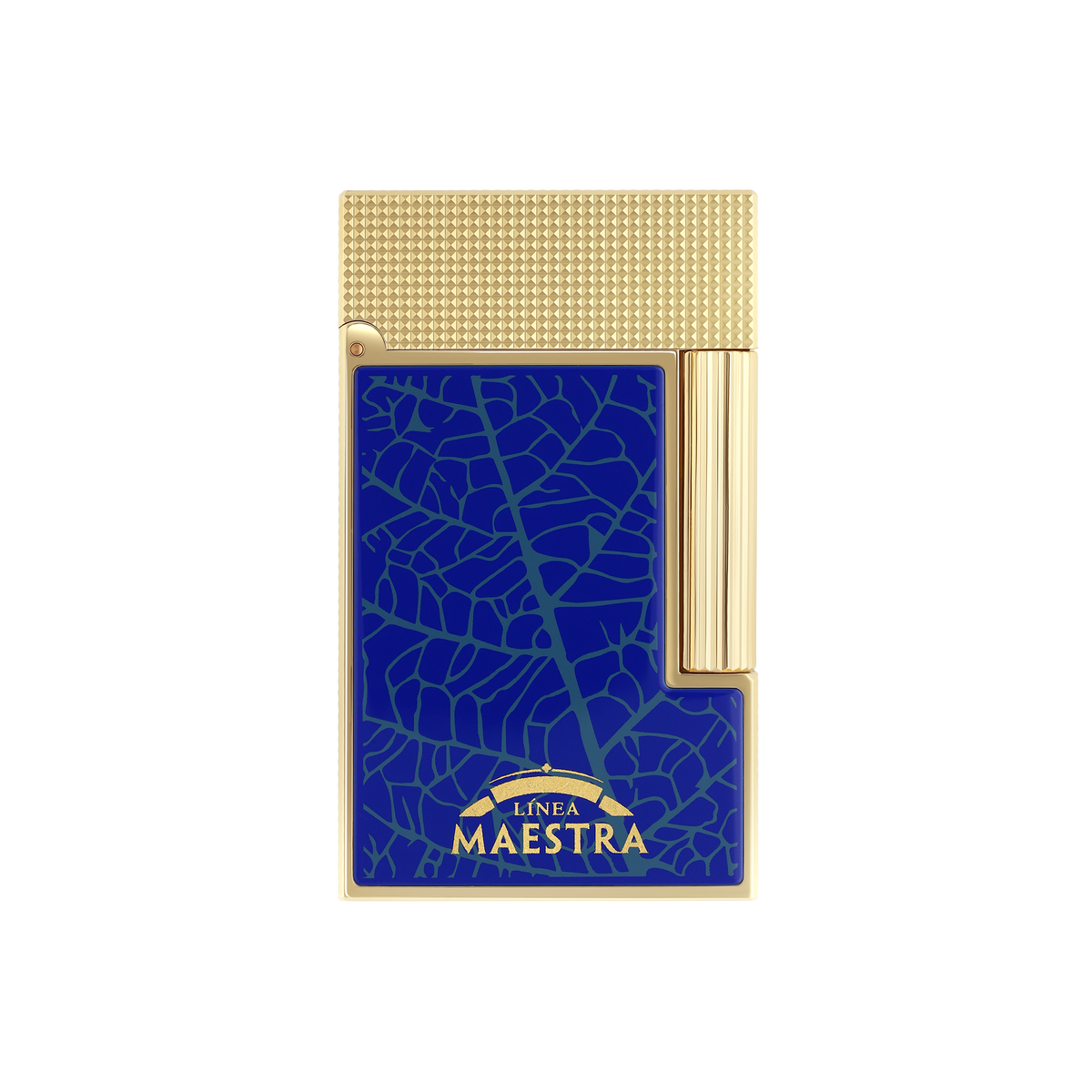 S.T. Dupont Lighter Ligne 2 Blue Yellow Gold