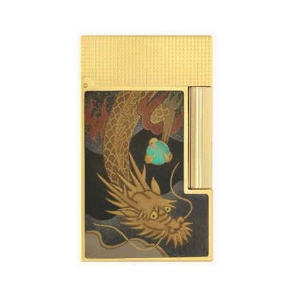LIGNE 2 - LACQUERED LIGHTER MAKI-E BROWN DRAGON