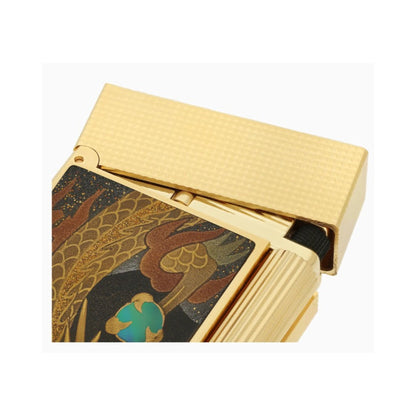 LIGNE 2 - LACQUERED LIGHTER MAKI-E BROWN DRAGON