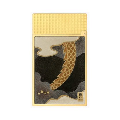 LIGNE 2 - LACQUERED LIGHTER MAKI-E BROWN DRAGON