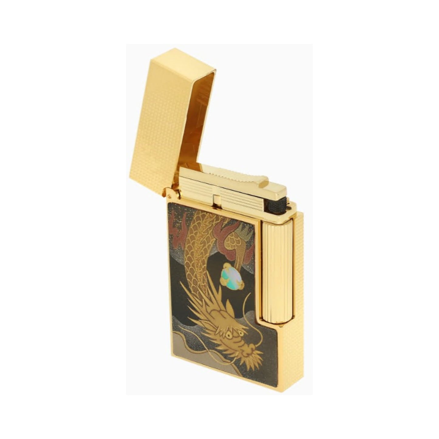 LIGNE 2 - LACQUERED LIGHTER MAKI-E BROWN DRAGON