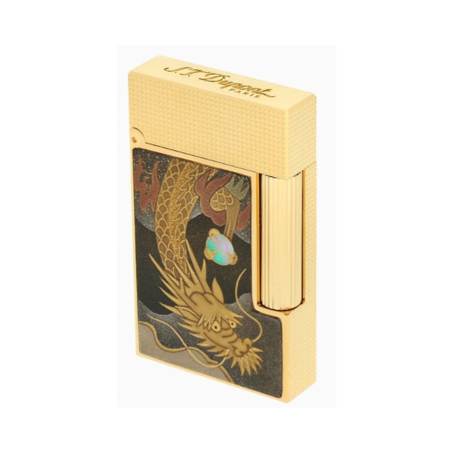 LIGNE 2 - LACQUERED LIGHTER MAKI-E BROWN DRAGON