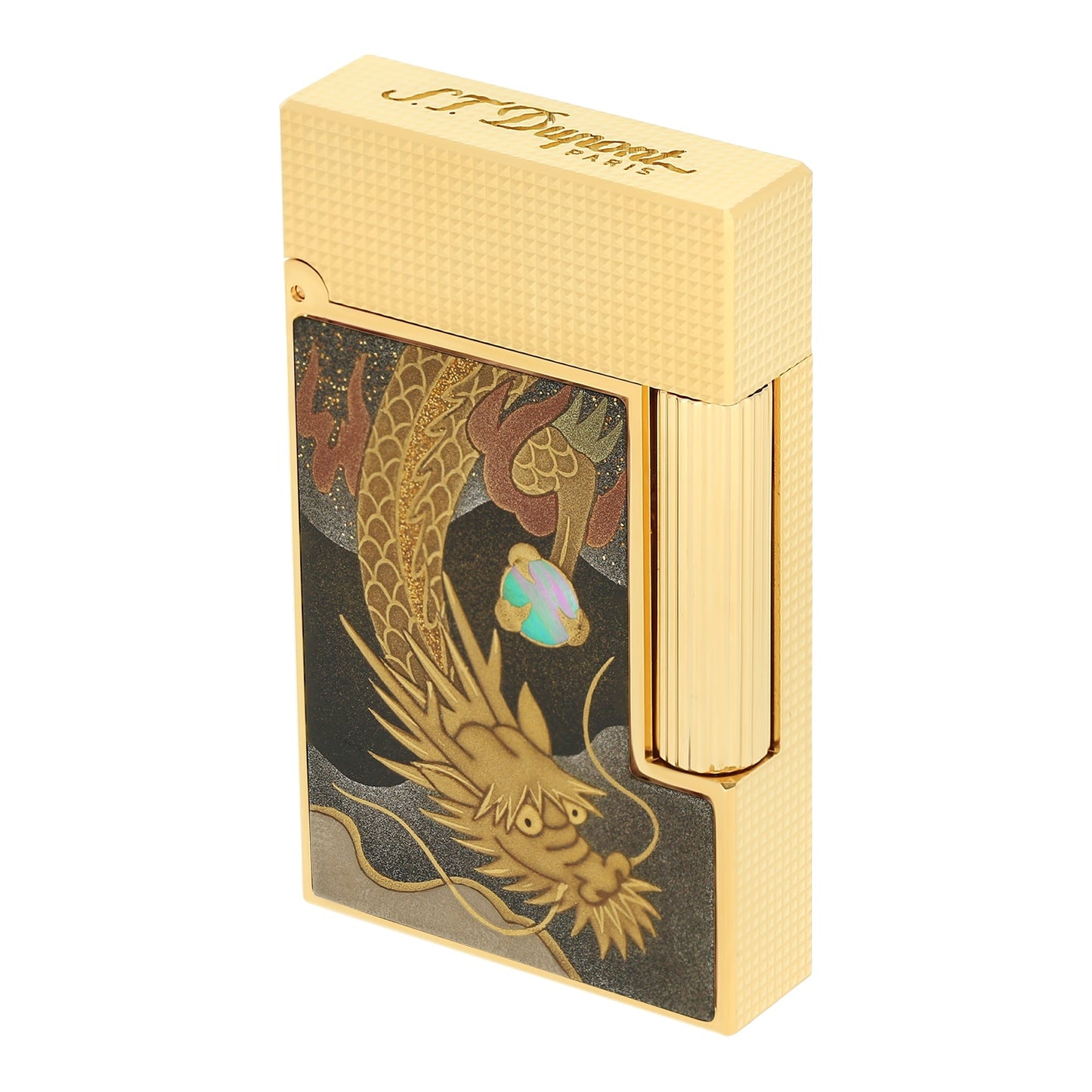 S.T. Dupont Ligne 2 - Lacquered Lighter Maki-E Brown Dragon — view 5