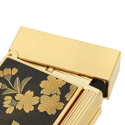 S.T. Dupont Ligne 2 - Lacquered Lighter Maki-E Brown Ryusui Shun — alternate view