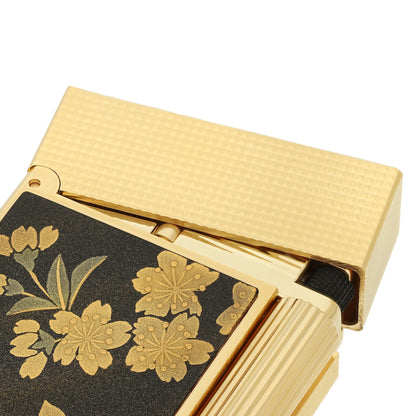 S.T. Dupont Ligne 2 - Lacquered Lighter Maki-E Brown Ryusui Shun — alternate view