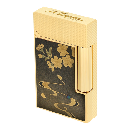 S.T. Dupont Ligne 2 - Lacquered Lighter Maki-E Brown Ryusui Shun — view 5