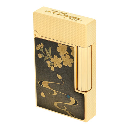 S.T. Dupont Ligne 2 - Lacquered Lighter Maki-E Brown Ryusui Shun — view 5