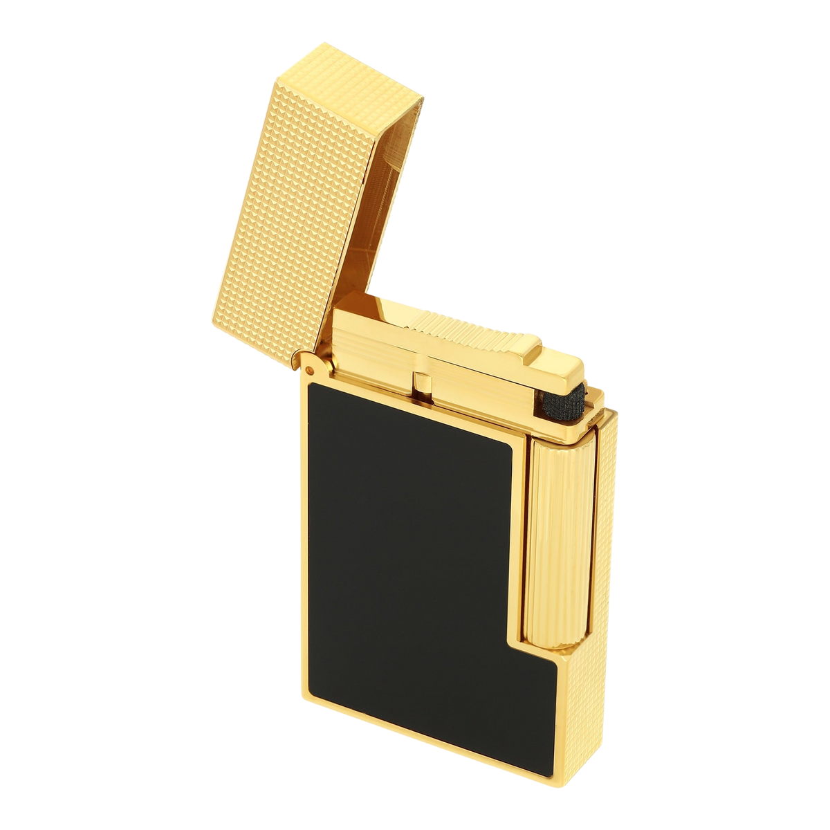 S.T. Dupont Ligne 2 - Noir Mat - Yellow Gold — detail view