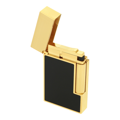 S.T. Dupont Ligne 2 - Noir Mat - Yellow Gold — detail view