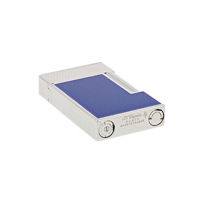 S.T. Dupont Lighter Gsl Electric Blue Palladium — detail view