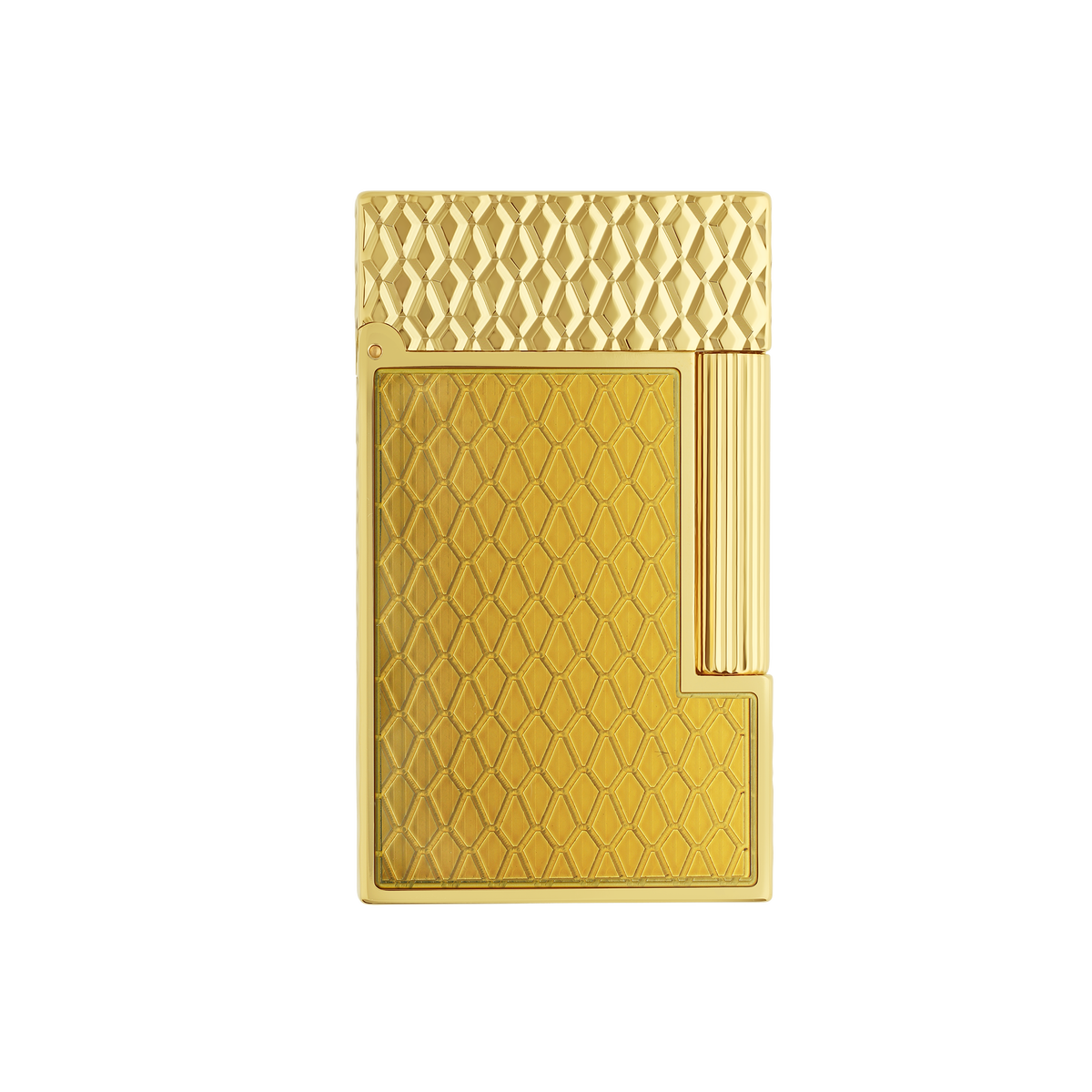 S.T. Dupont Lighter Guilloche Honey Yellow Gold