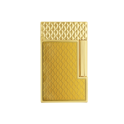 S.T. Dupont Lighter Guilloche Honey Yellow Gold