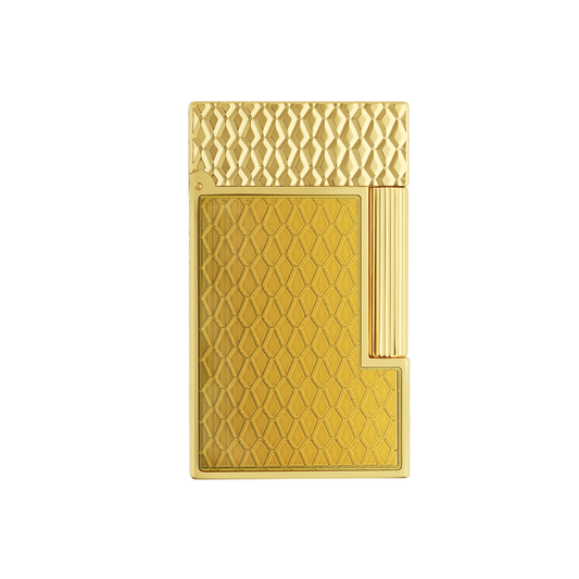 Briquet S.T. Dupont guilloché miel or jaune