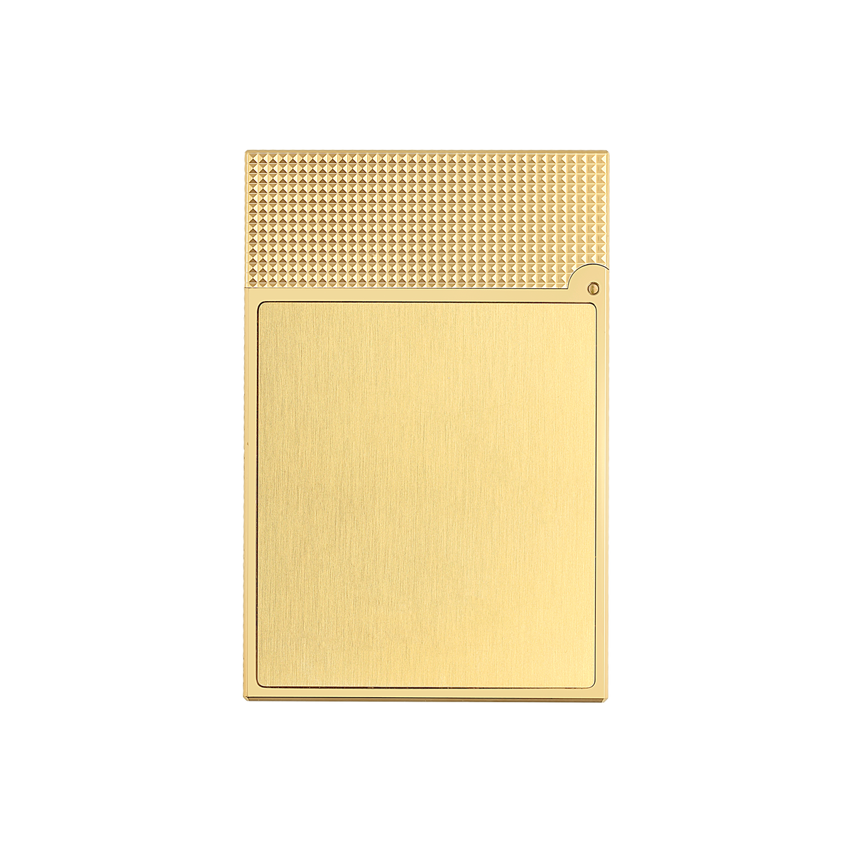S.T. Dupont Lighter Pdd Yellow Gold Brushed — angle view