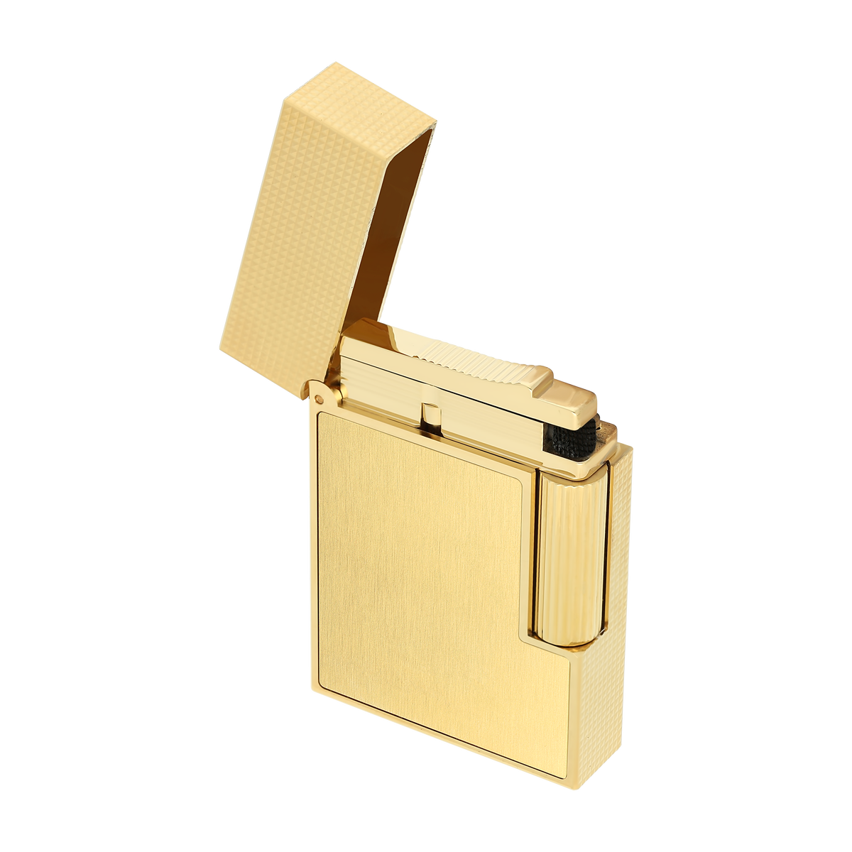 S.T. Dupont Lighter Pdd Yellow Gold Brushed — detail view