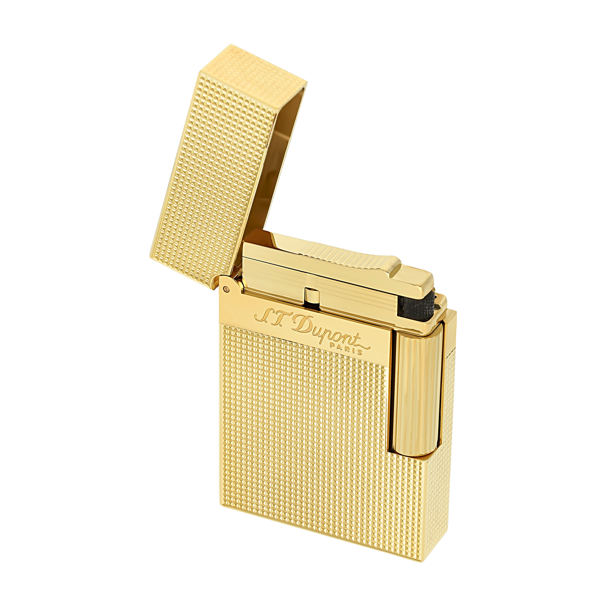 S.T. Dupont Lighter Microdiam Ygold — detail view