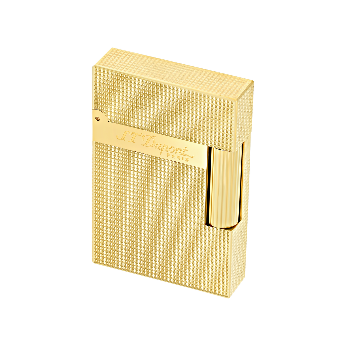S.T. Dupont Ligne 2 Small - Lighter Microdiamond Yellow Gold — view 5
