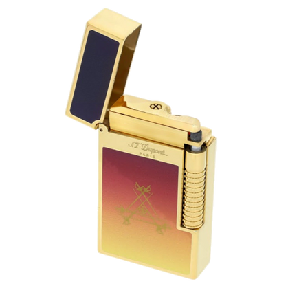 S.T. Dupont Le Grand Dupont - Lacquered Lighter Violet — angle view