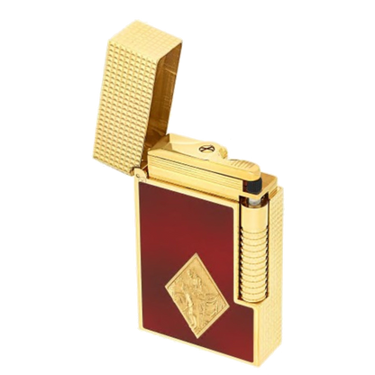 S.T. Dupont Romeo Y Julieta - Le Grand Dupont - Lacquered Lighter Burgundy — detail view
