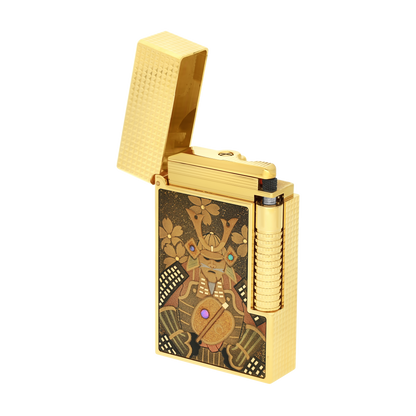 S.T. Dupont Lighter Le Maki-E Samourai Pattern — detail view