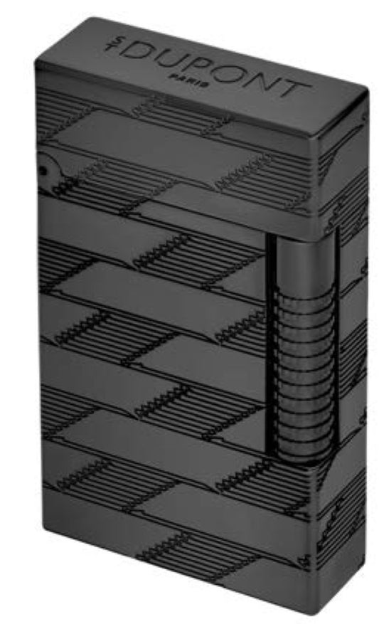 LE GRAND DUPONT  - GUILLOCHE MONOGRAM 1872 SHINY BLACK