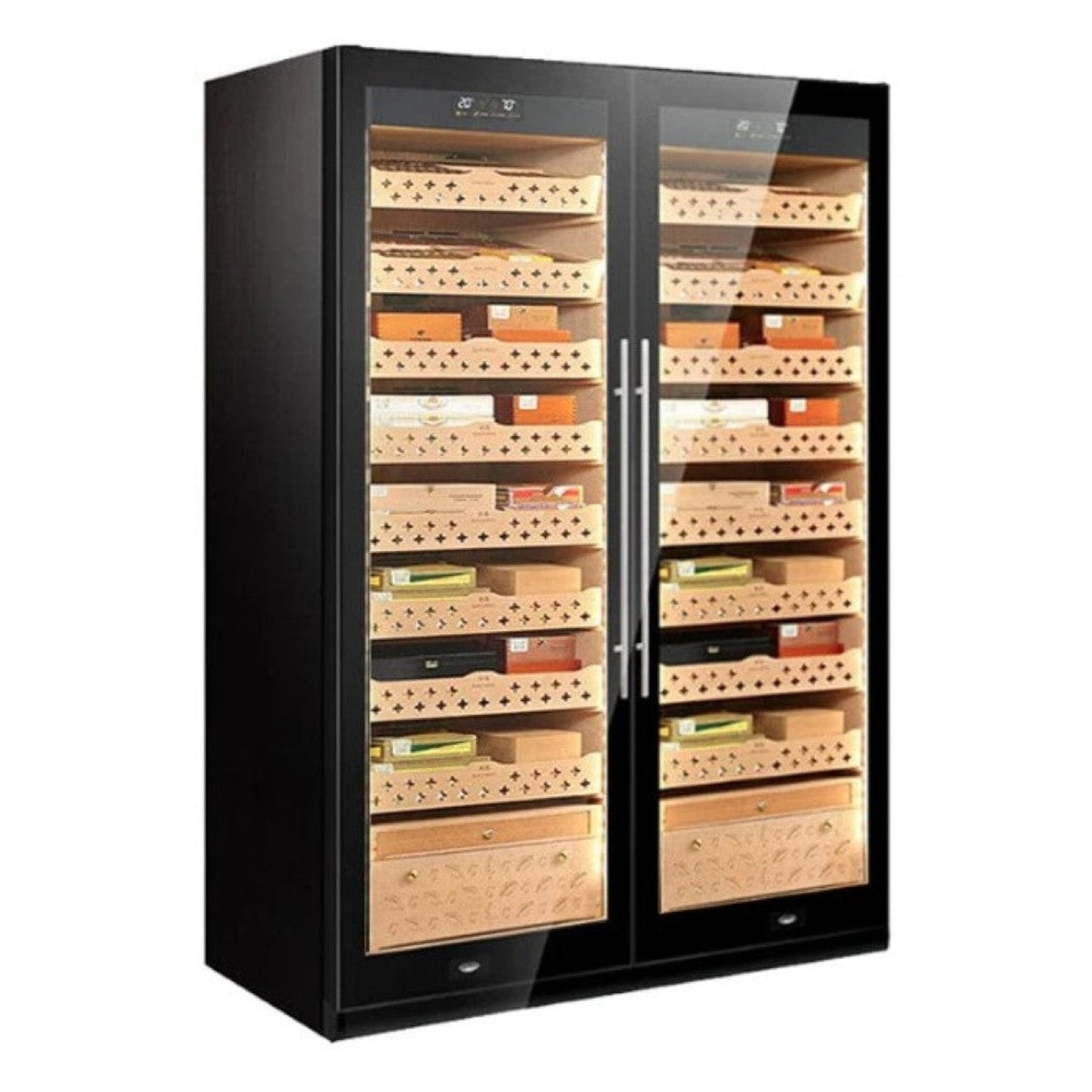 Raching SD 800 Double-Door Combine-Unit Cigar & Cigar Cabinet Series With Ammonia Removal — alternate view