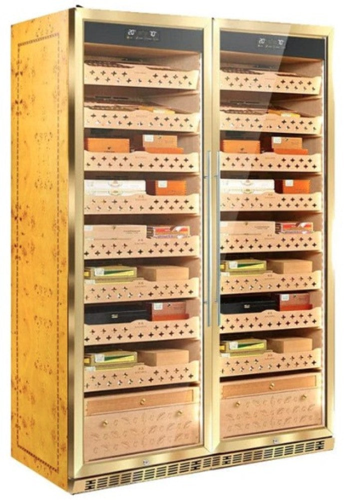 SD 800 DOUBLE-DOOR COMBINE-UNIT CIGAR & CIGAR CABINET SERIES WITH AMMONIA REMOVAL