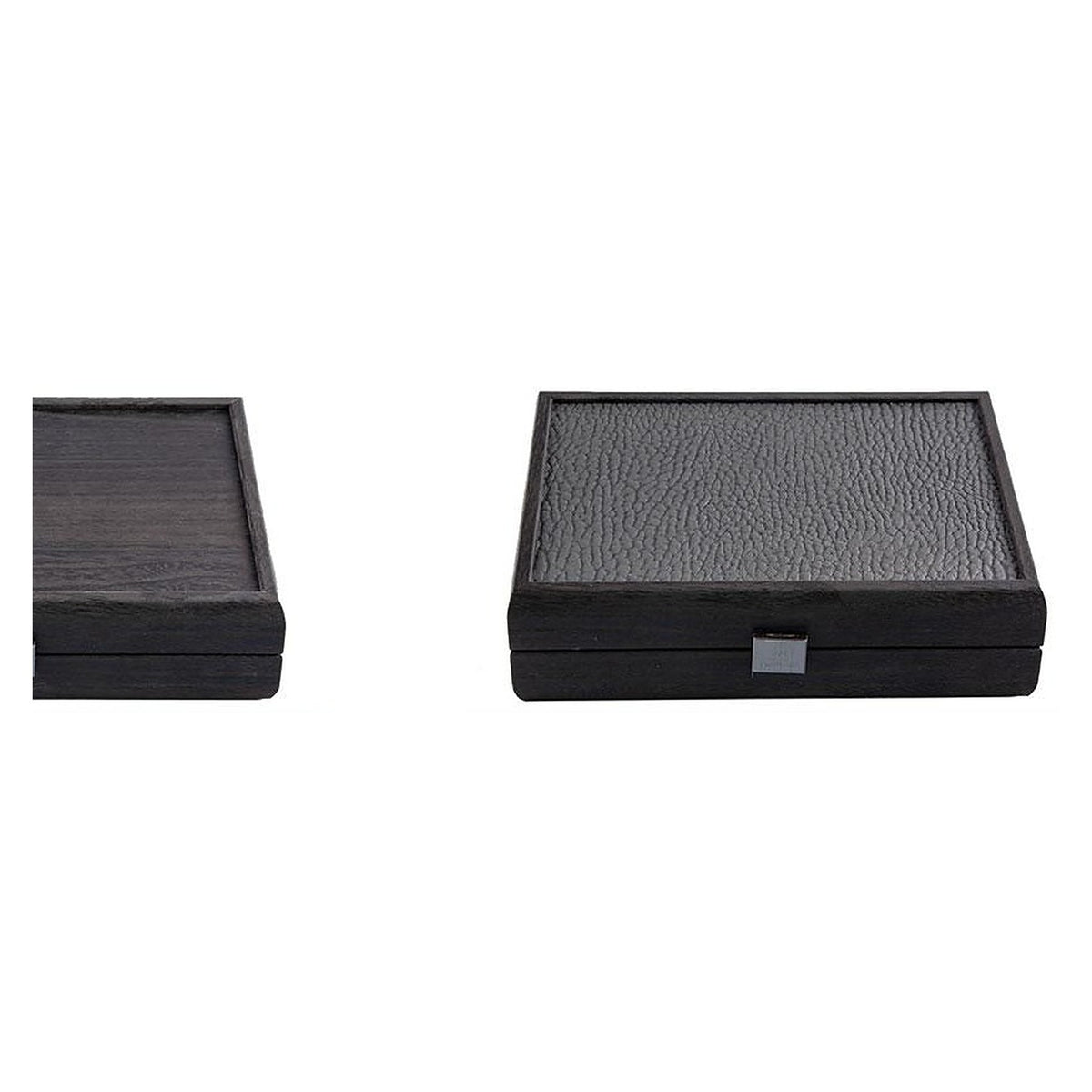 Manopoulos Dominoes In Leatherette Case – Dark Grey