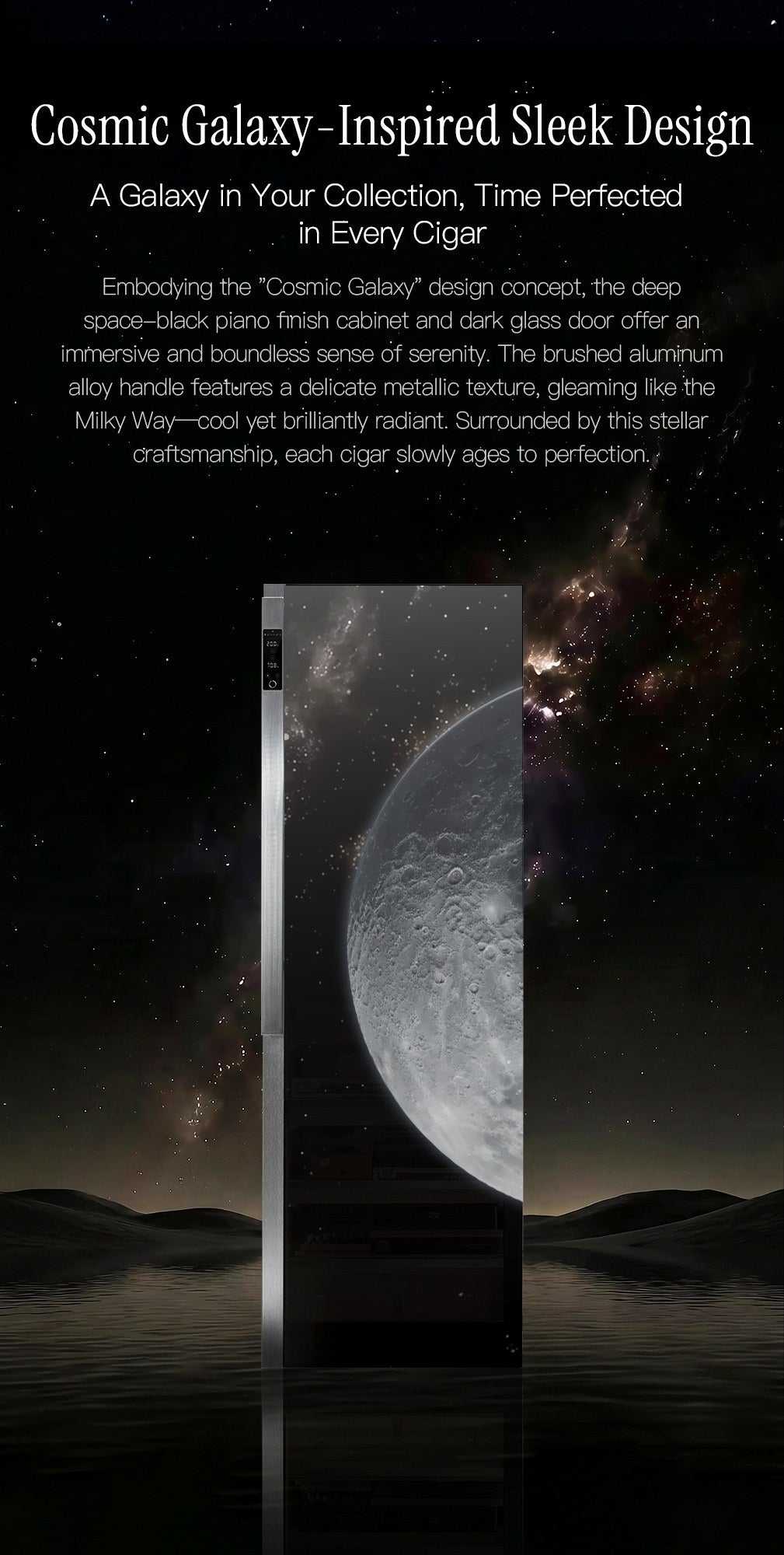 Cosmic galaxy inspired sleek design