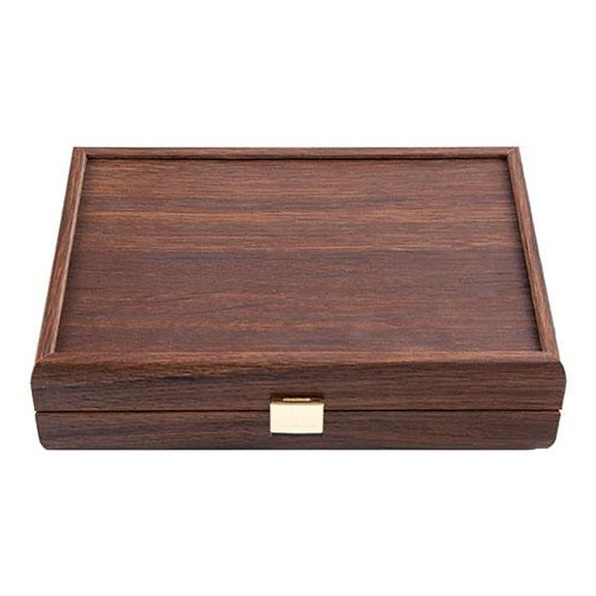 Manopoulos Dominoes In Wooden Case – Dark Walnut