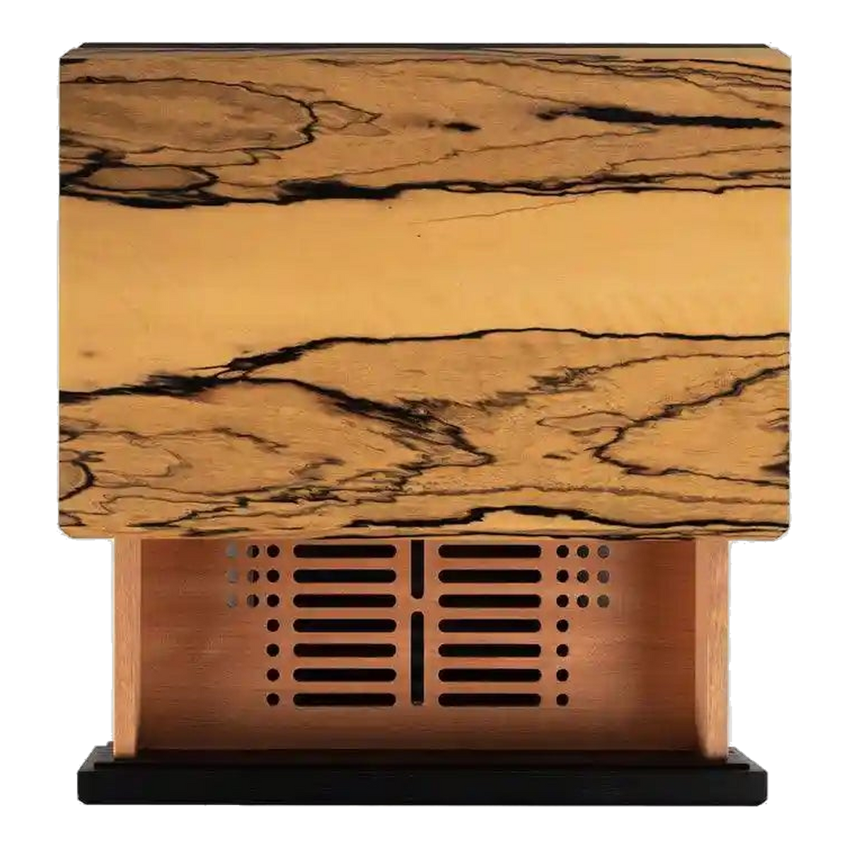 Humidor Litolite Diamond petit format en ébène blanche