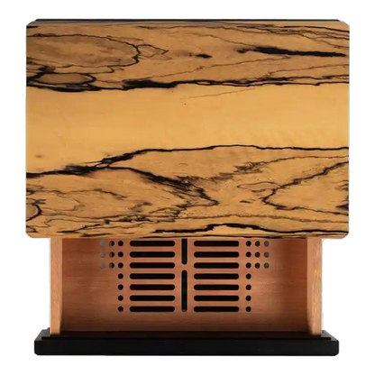 Humidor Litolite Diamond petit format en ébène blanche