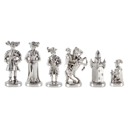 Manopoulos Medieval Knights Metal Chessmen (3)