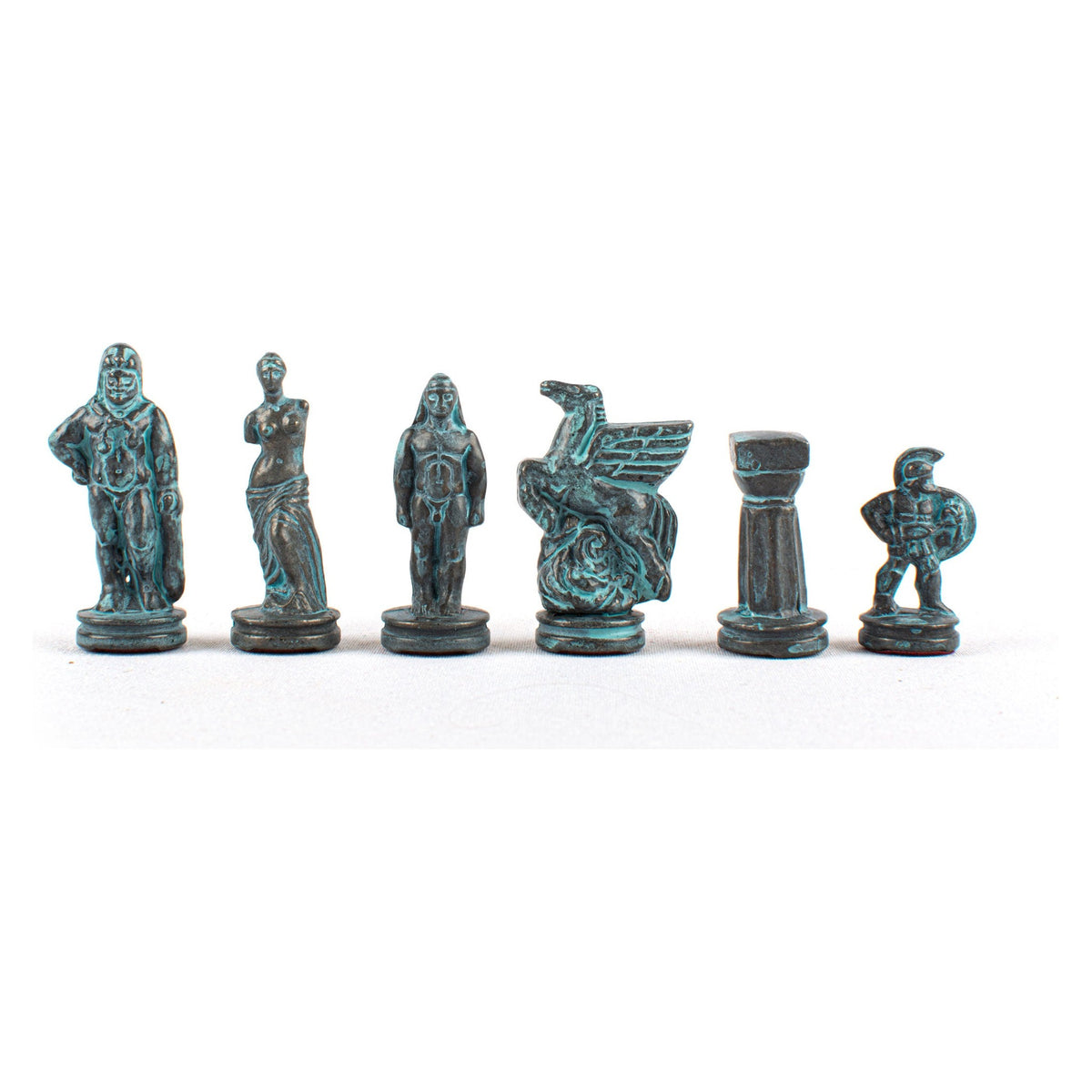 Manopoulos Spartan Warrior Metal Chessmen – F16B