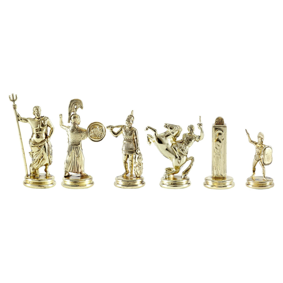 Manopoulos Greek Mythology Metal Chessmen – F19