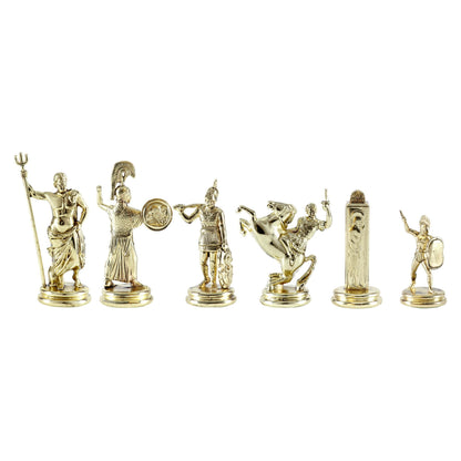 Manopoulos Greek Mythology Metal Chessmen – F19