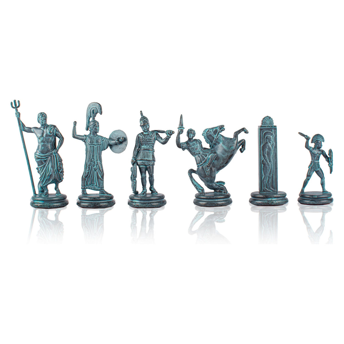 Manopoulos Greek Mythology Metal Chessmen – F19B