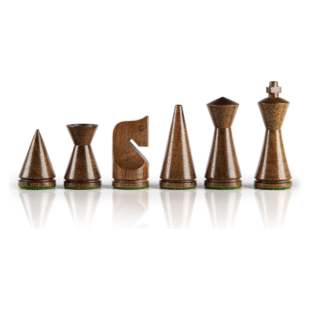 Manopoulos Modern Style Wooden Chessmen (2)