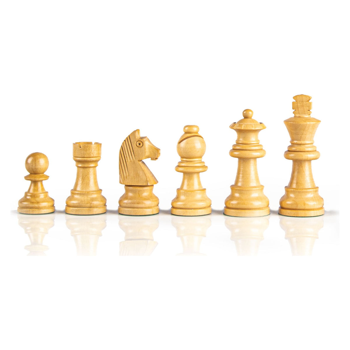 Manopoulos Staunton Wooden Weighted Chessmen – F42B