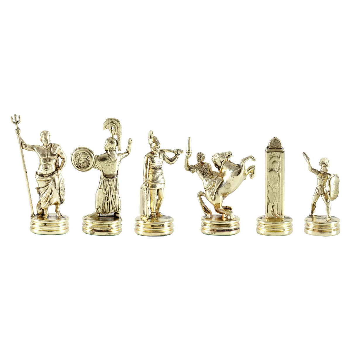 Manopoulos Greek Mythology Metal Chessmen – F4A
