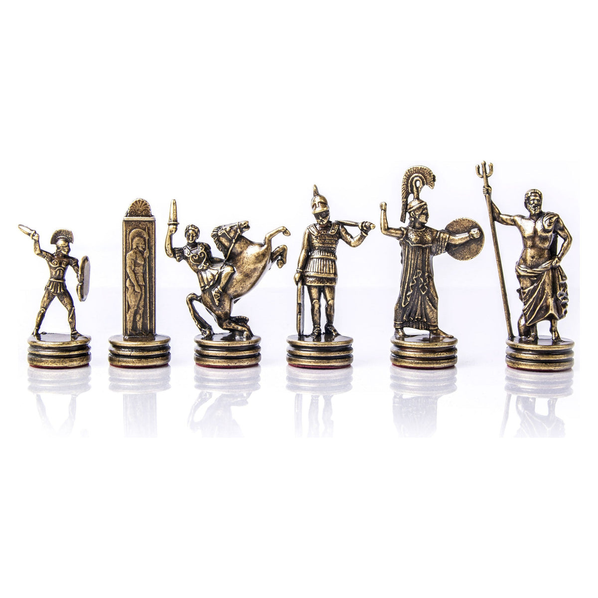 Manopoulos Greek Mythology Metal Chessmen – F4B