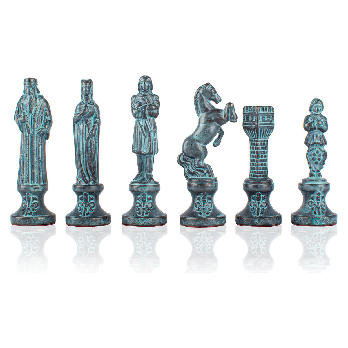 Manopoulos Renaissance Metal Chessmen – F9B