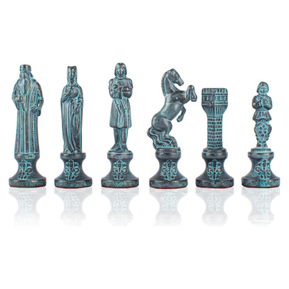 Manopoulos Renaissance Metal Chessmen – F9B