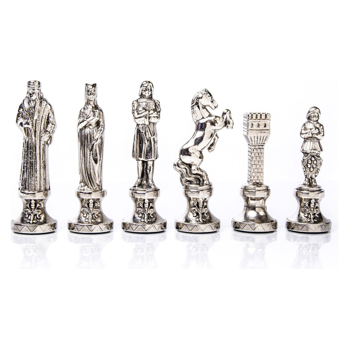 Manopoulos Renaissance Metal Chessmen (4)