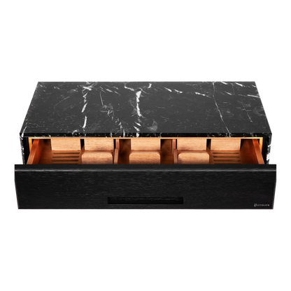 Litolite Diamond Large humidor in Nero Marquina marble
