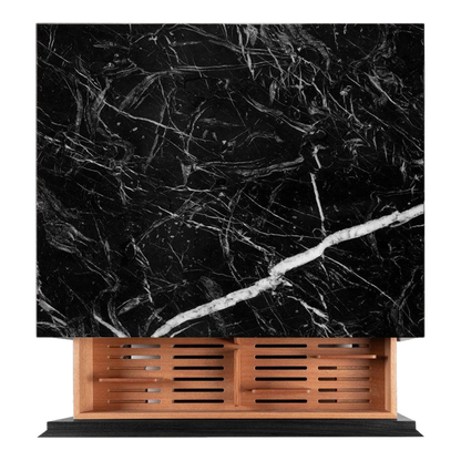 Humidor Nero Marquina pour meuble-bar – fabriqué sur commande