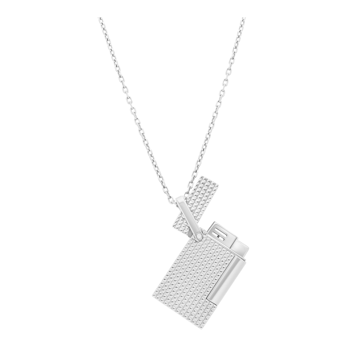 S.T. Dupont Lighter Necklace - Chrome