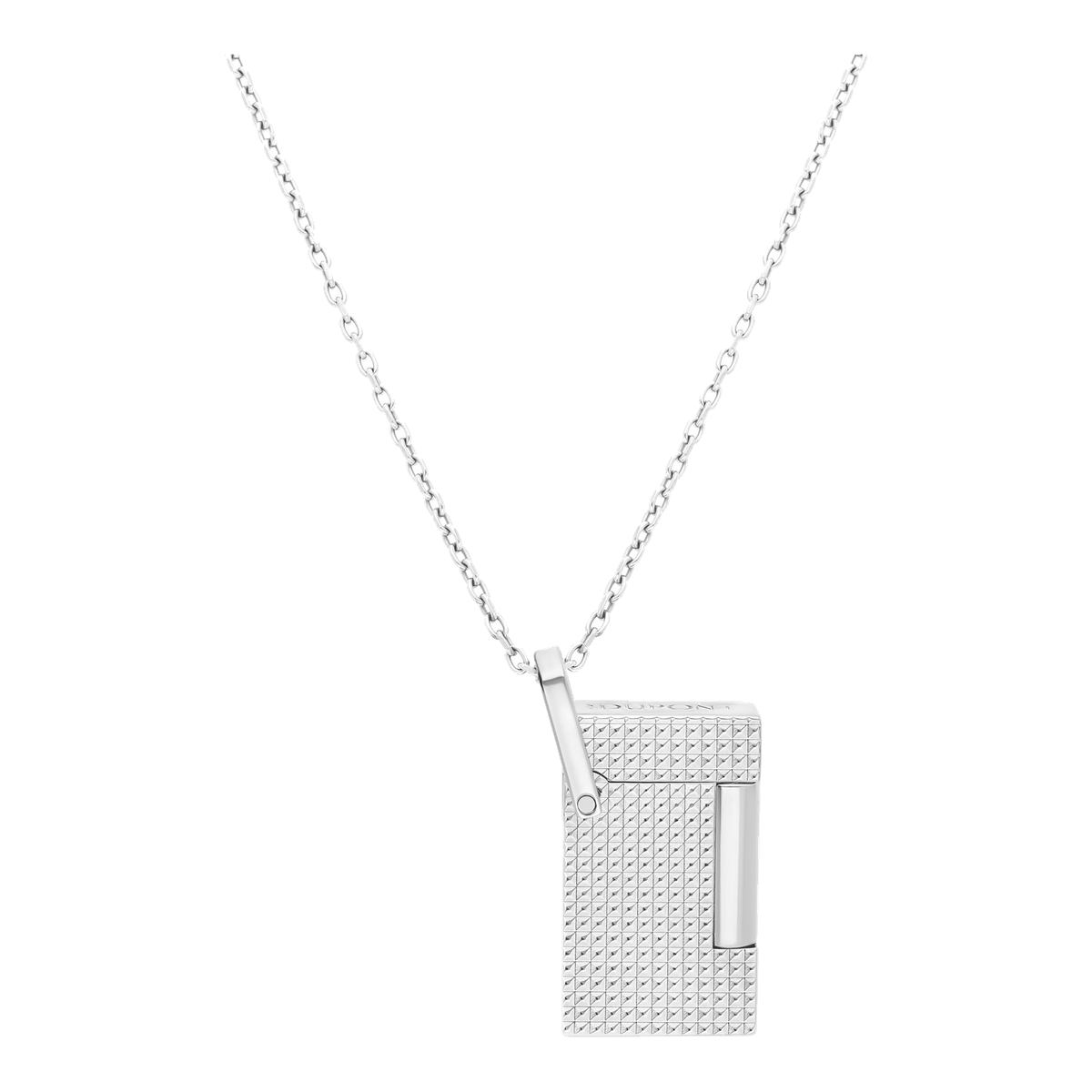 S.T. Dupont Lighter Necklace - Chrome — detail view