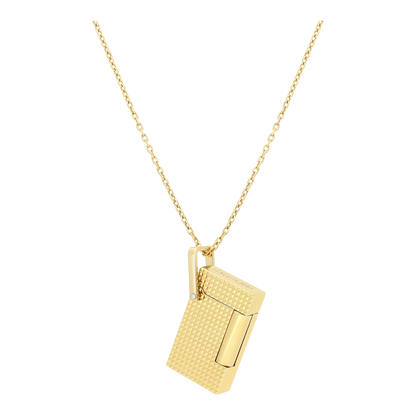 Collier briquet S.T. Dupont - doré — vue de trois quarts